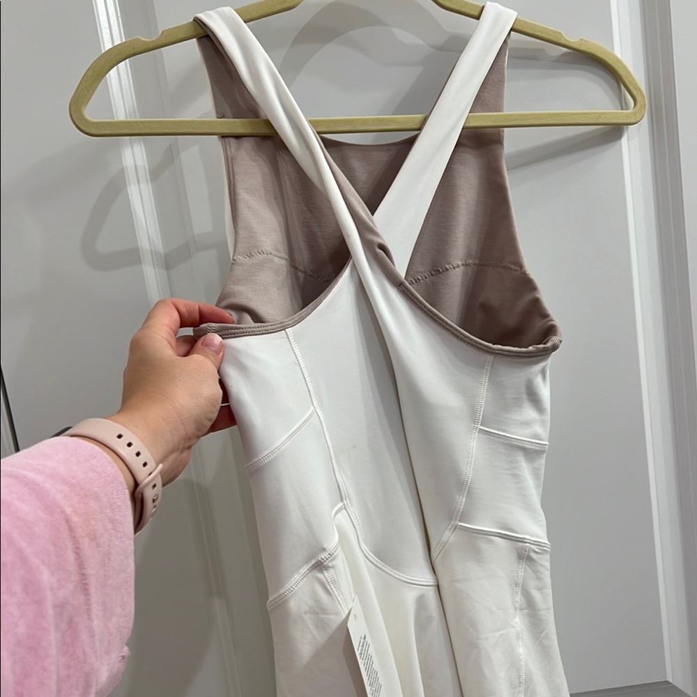 Lululemon Court Crush Dress white NWT Sz 8 - Picture 9 of 11